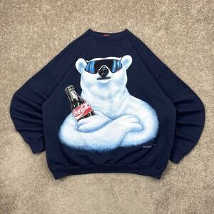 Vintage 1994 Coca-Cola Coke Bear Promo Sweatshirt XL